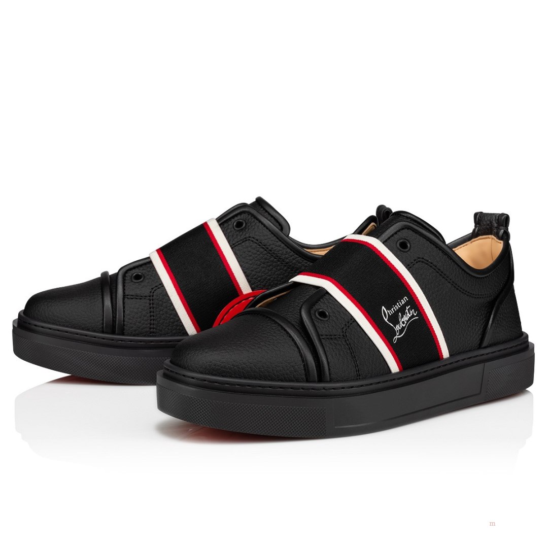 Christian Louboutin Adolescenza Men\'s Sneakers Black | NRCIDH179