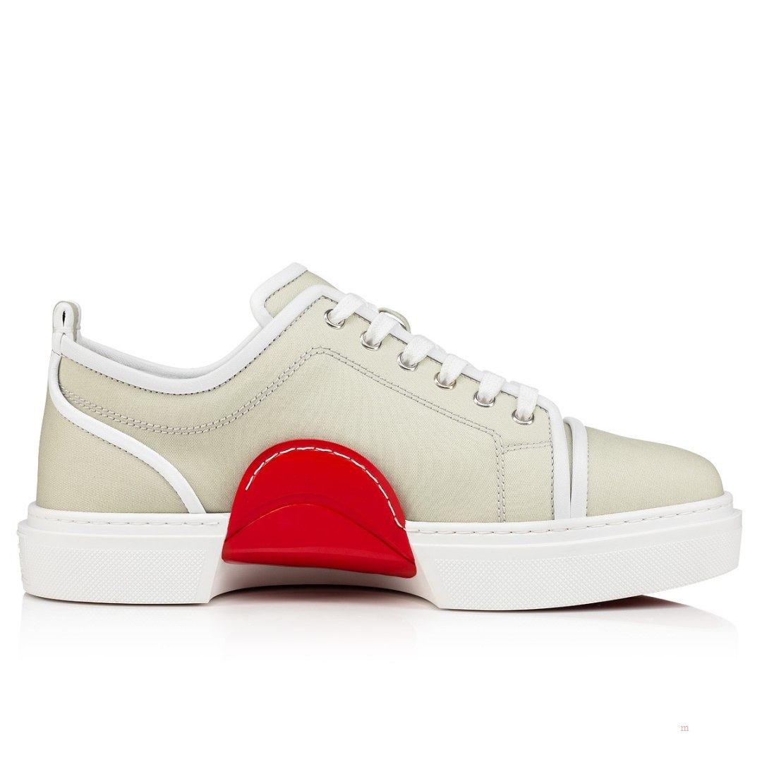 Christian Louboutin Adolon Junior Men's Low Top Sneakers Grey | CHFVAM093