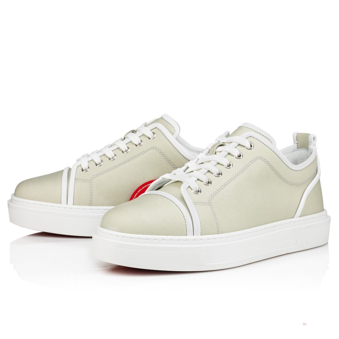 Christian Louboutin Adolon Junior Men\'s Low Top Sneakers Grey | CHFVAM093