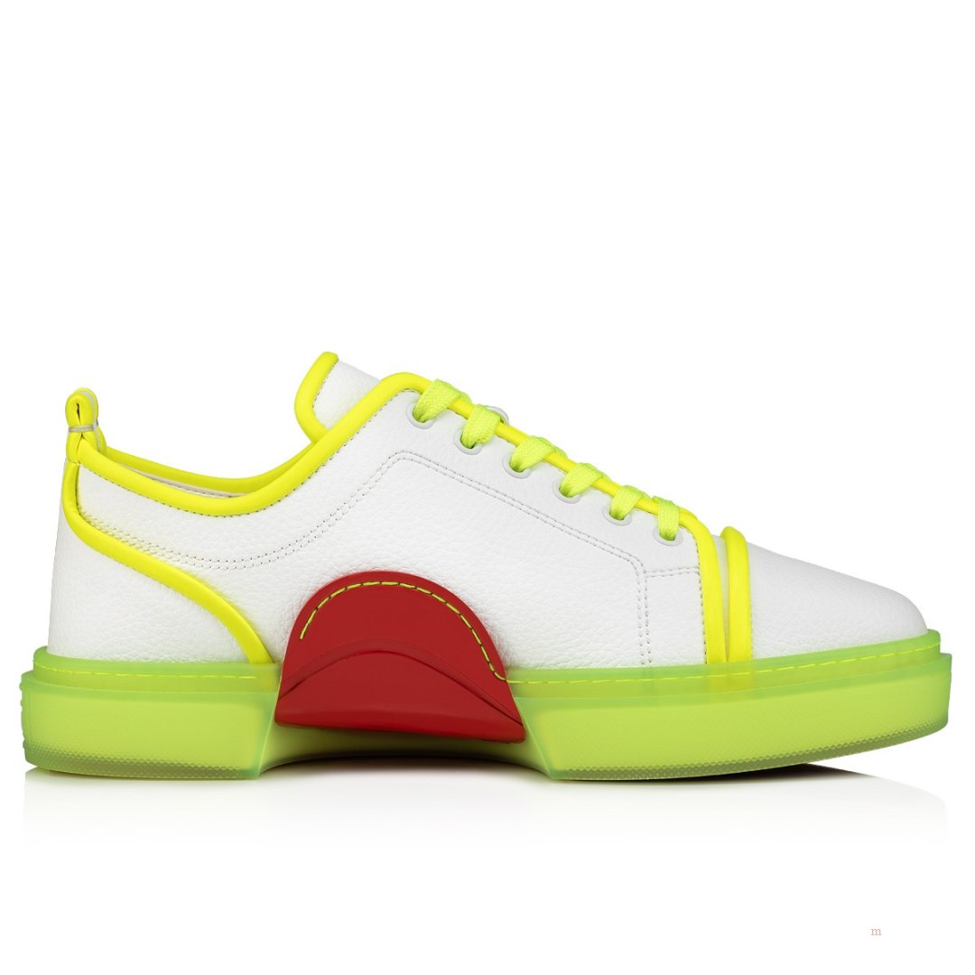 Christian Louboutin Adolon Junior Men's Low Top Sneakers Yellow | HLKZJV635