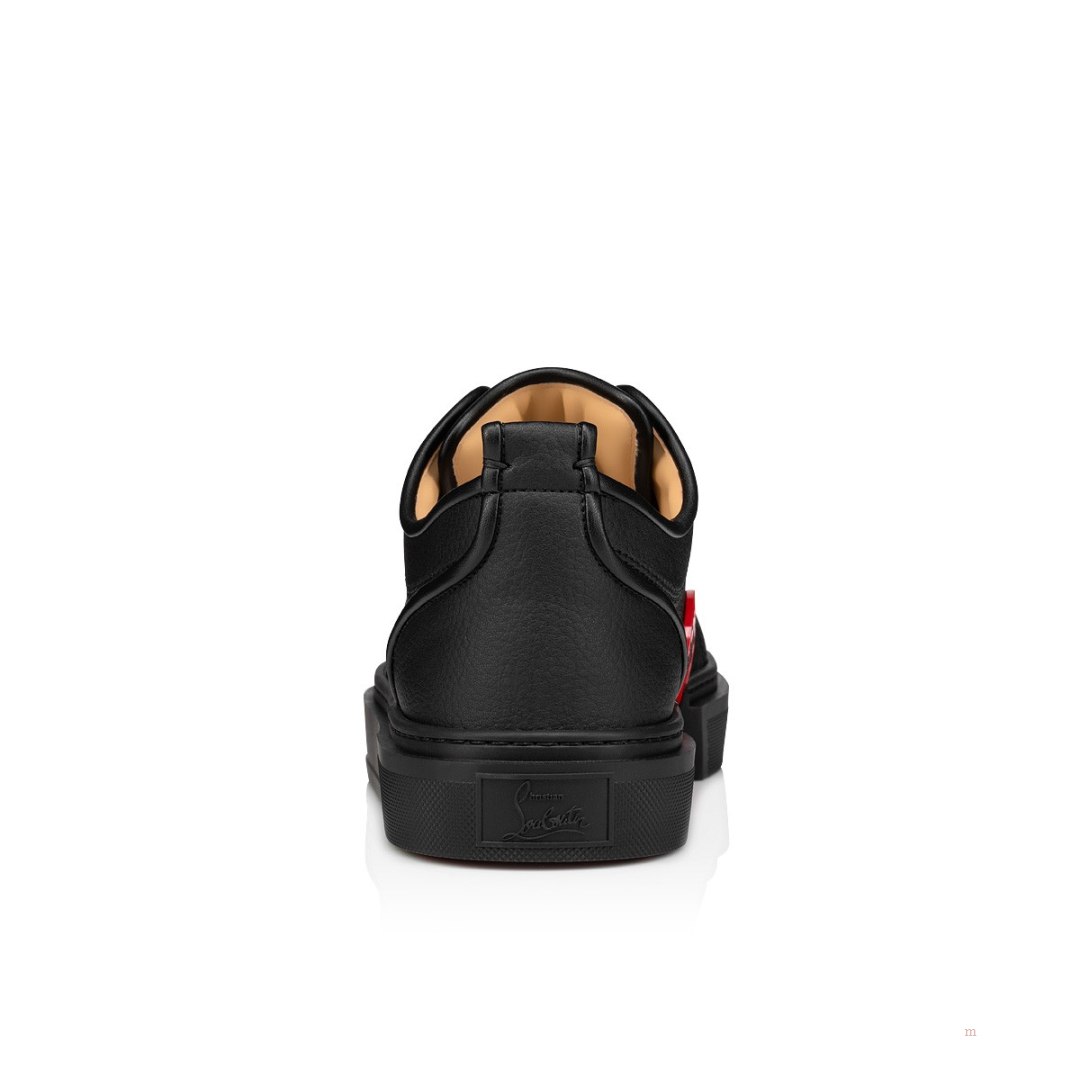 Christian Louboutin Adolon Junior Men's Low Top Sneakers Black | HRWGIM062