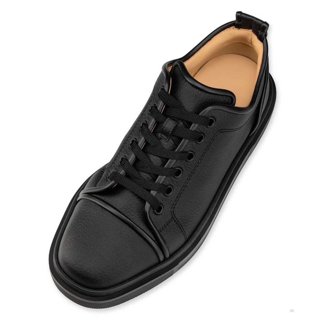 Christian Louboutin Adolon Junior Men's Low Top Sneakers Black | HRWGIM062