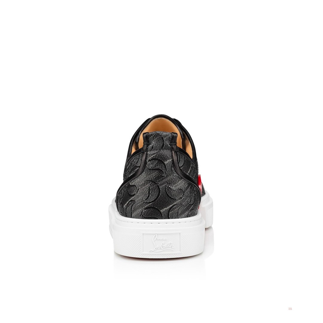 Christian Louboutin Adolon Junior Men's Low Top Sneakers Black | RZSVTL318