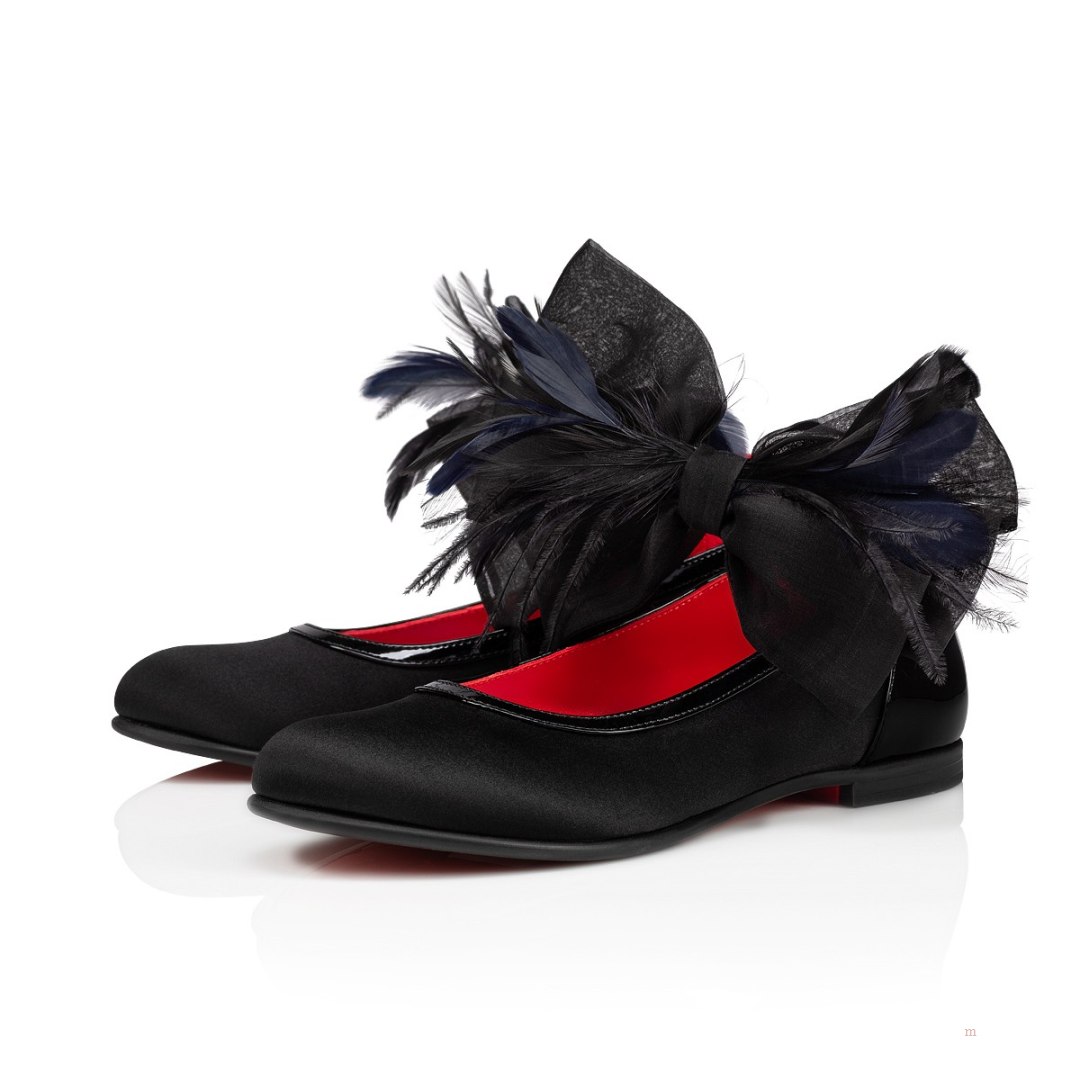 Christian Louboutin Anemonina Girls' Ballerinas Black | TEXKFU796