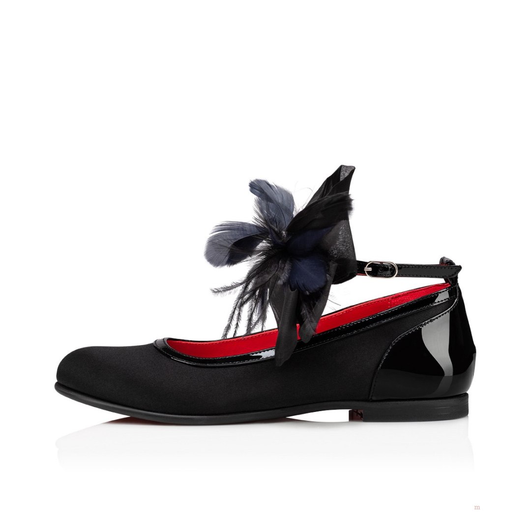 Christian Louboutin Anemonina Girls' Ballerinas Black | TEXKFU796