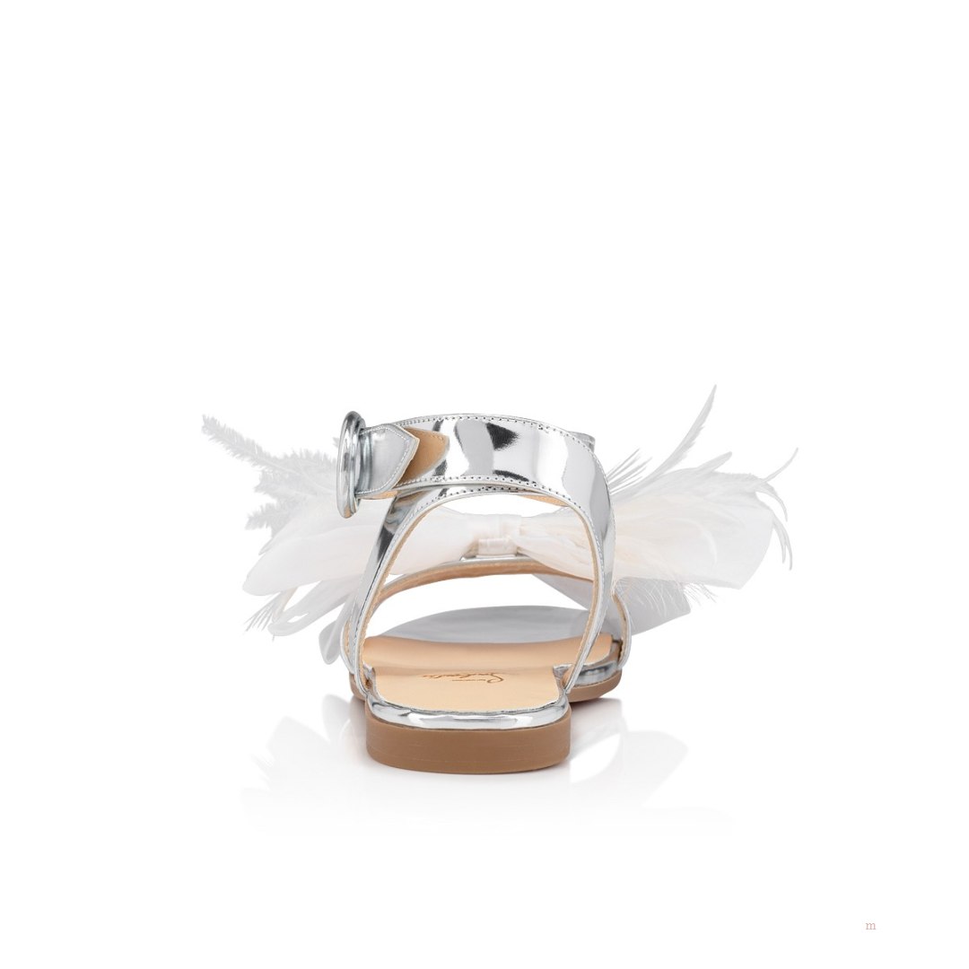 Christian Louboutin Anemonou Girls' Sandals Silver | QRLJTK680