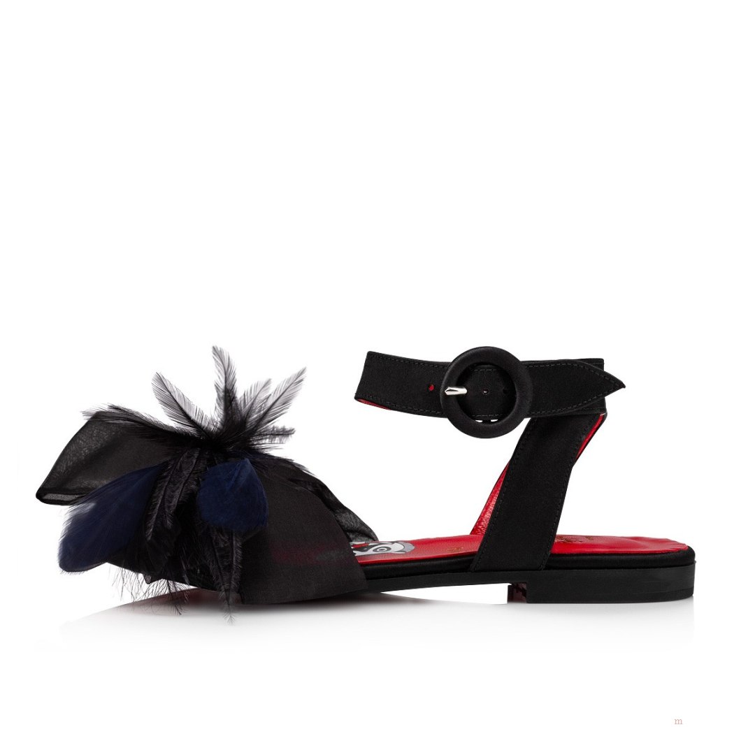 Christian Louboutin Anemonou Girls' Sandals Black | UQSEOP593