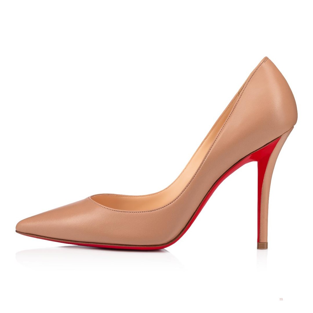 Christian Louboutin Apostrophy Pump Women's Pumps Beige | ZYJQAI456