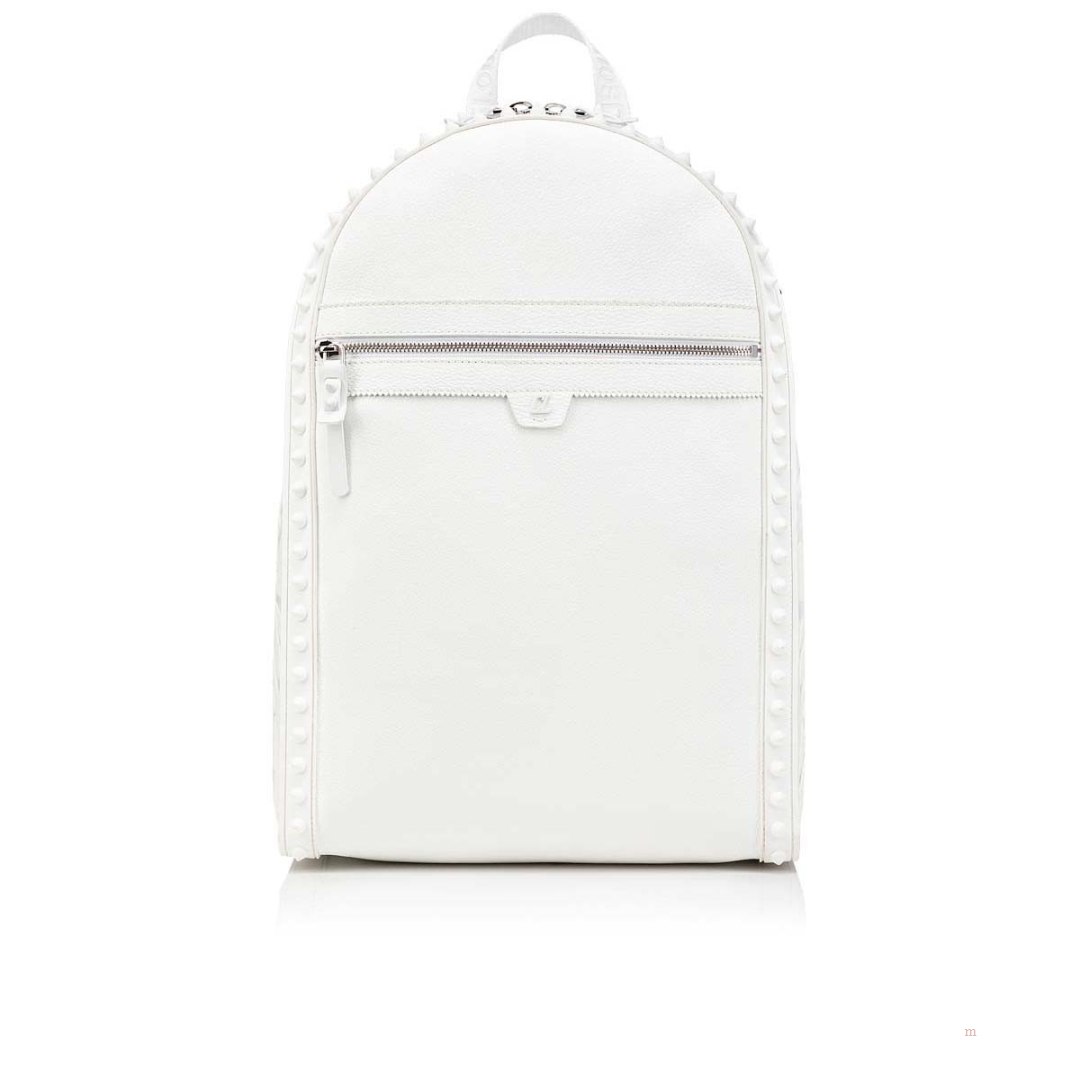 Christian Louboutin Backparis Men's Backpack White | IKWAZO240