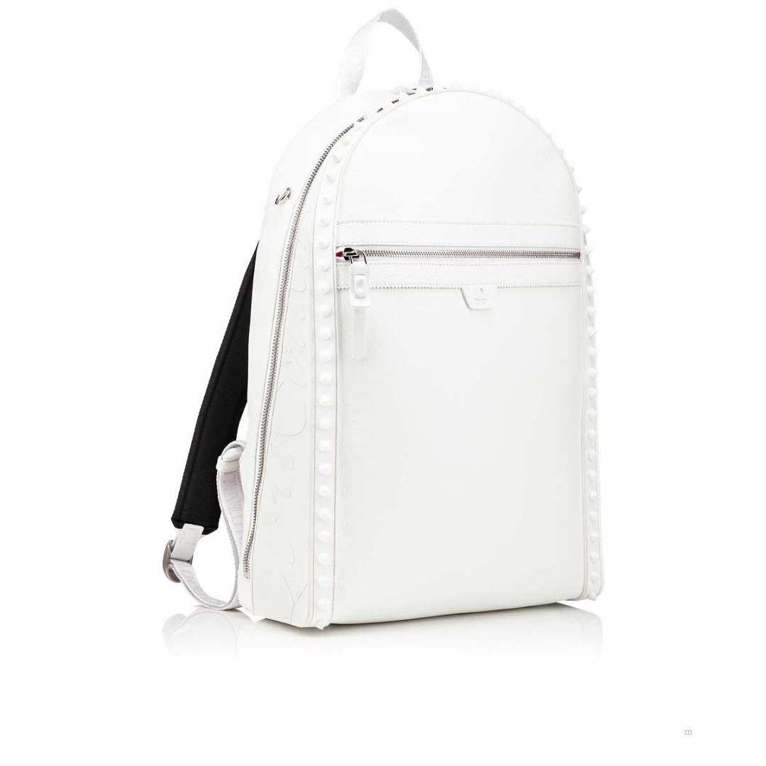 Christian Louboutin Backparis Men's Backpack White | IKWAZO240