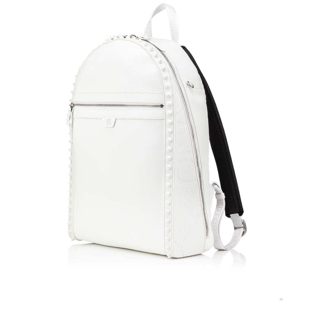 Christian Louboutin Backparis Men's Backpack White | IKWAZO240