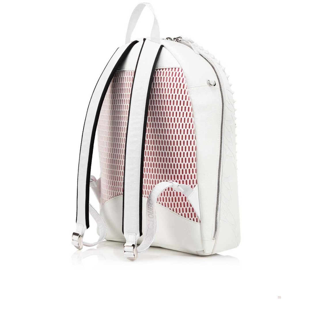 Christian Louboutin Backparis Men's Backpack White | IKWAZO240