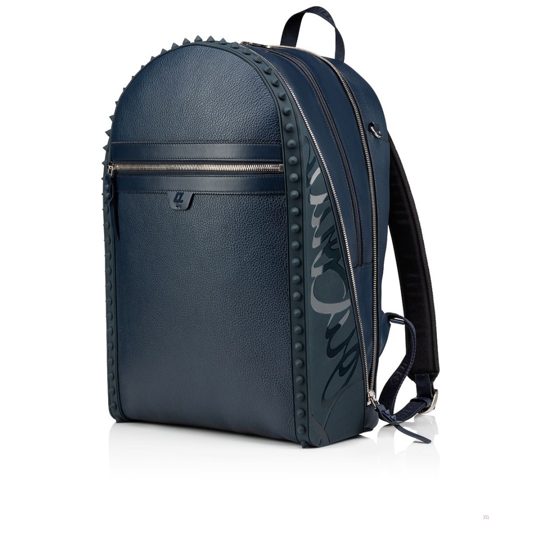 Christian Louboutin Backparis Men's Backpack Blue | TALHQX421