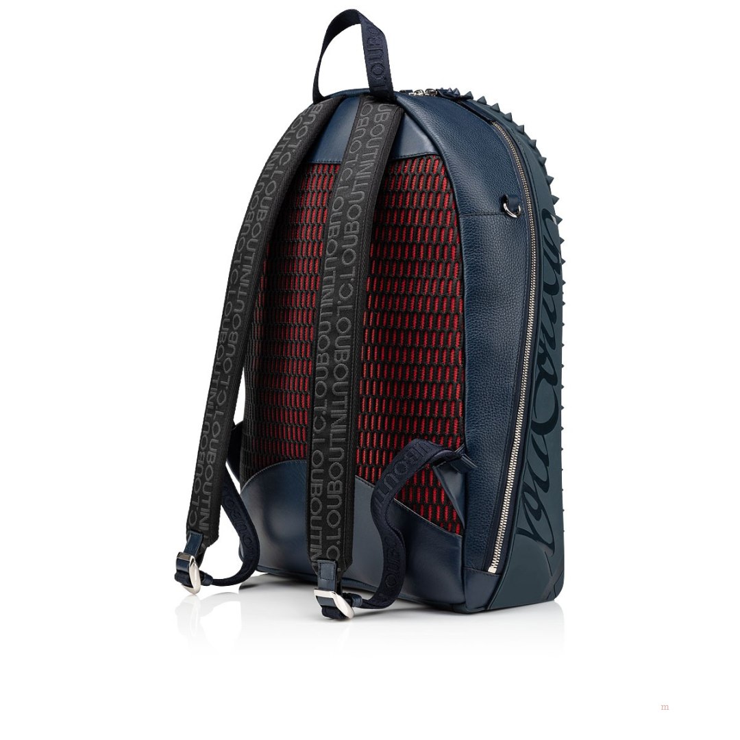 Christian Louboutin Backparis Men's Backpack Blue | TALHQX421