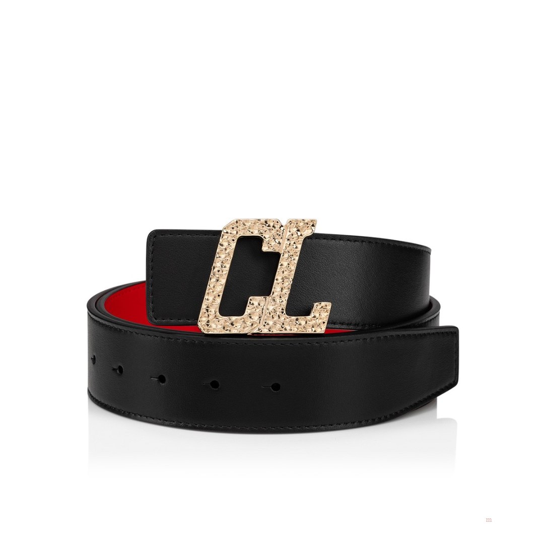 Christian Louboutin Belt strap Men's Belt Black | MKJOWZ741