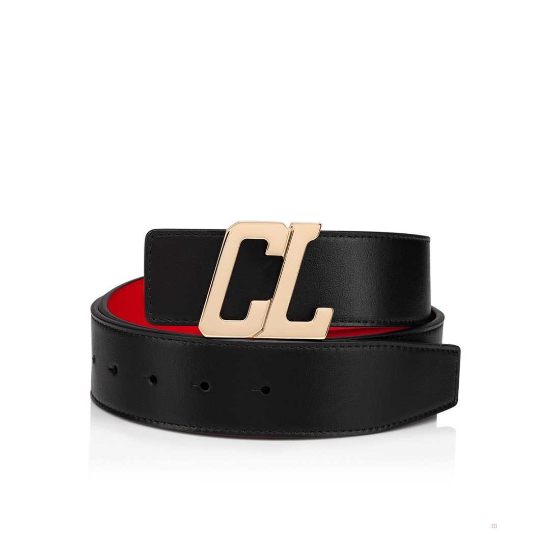 Christian Louboutin Belt strap Men's Belt Black | MKJOWZ741