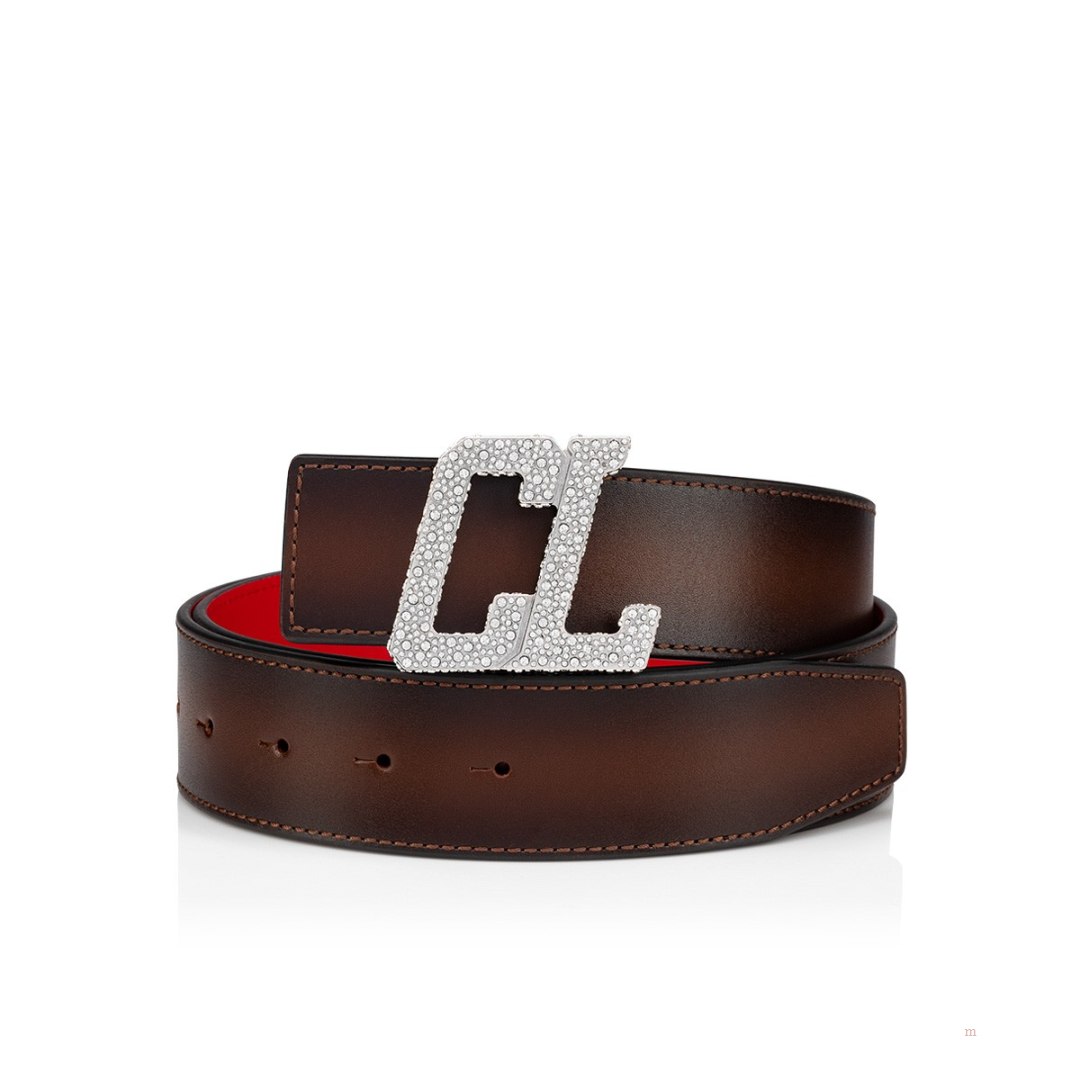 Christian Louboutin Belt strap Men's Belt Brown | RGUCKX967