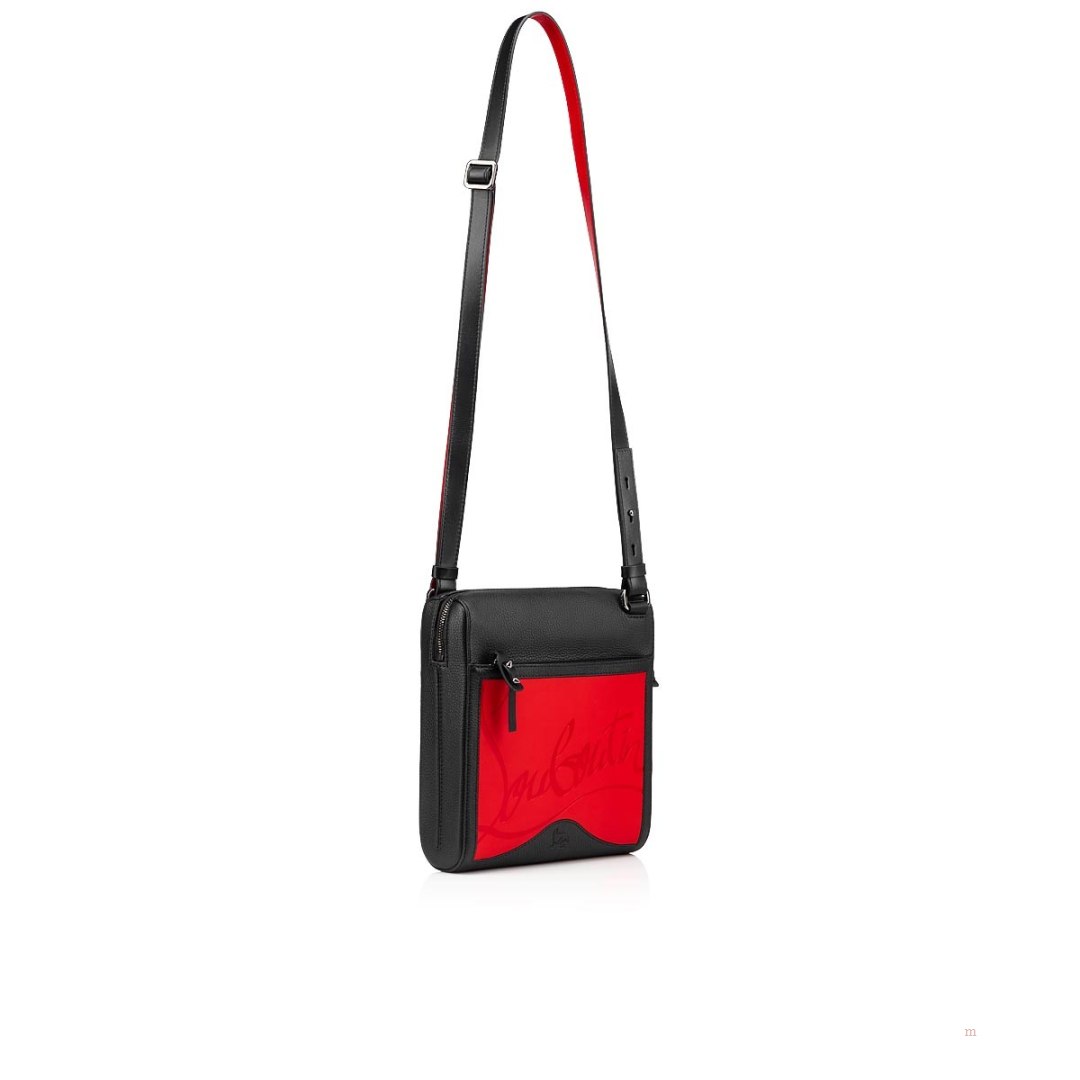 Christian Louboutin Benech Reporter medium Men's Leather Bag Red | DNSHPB762