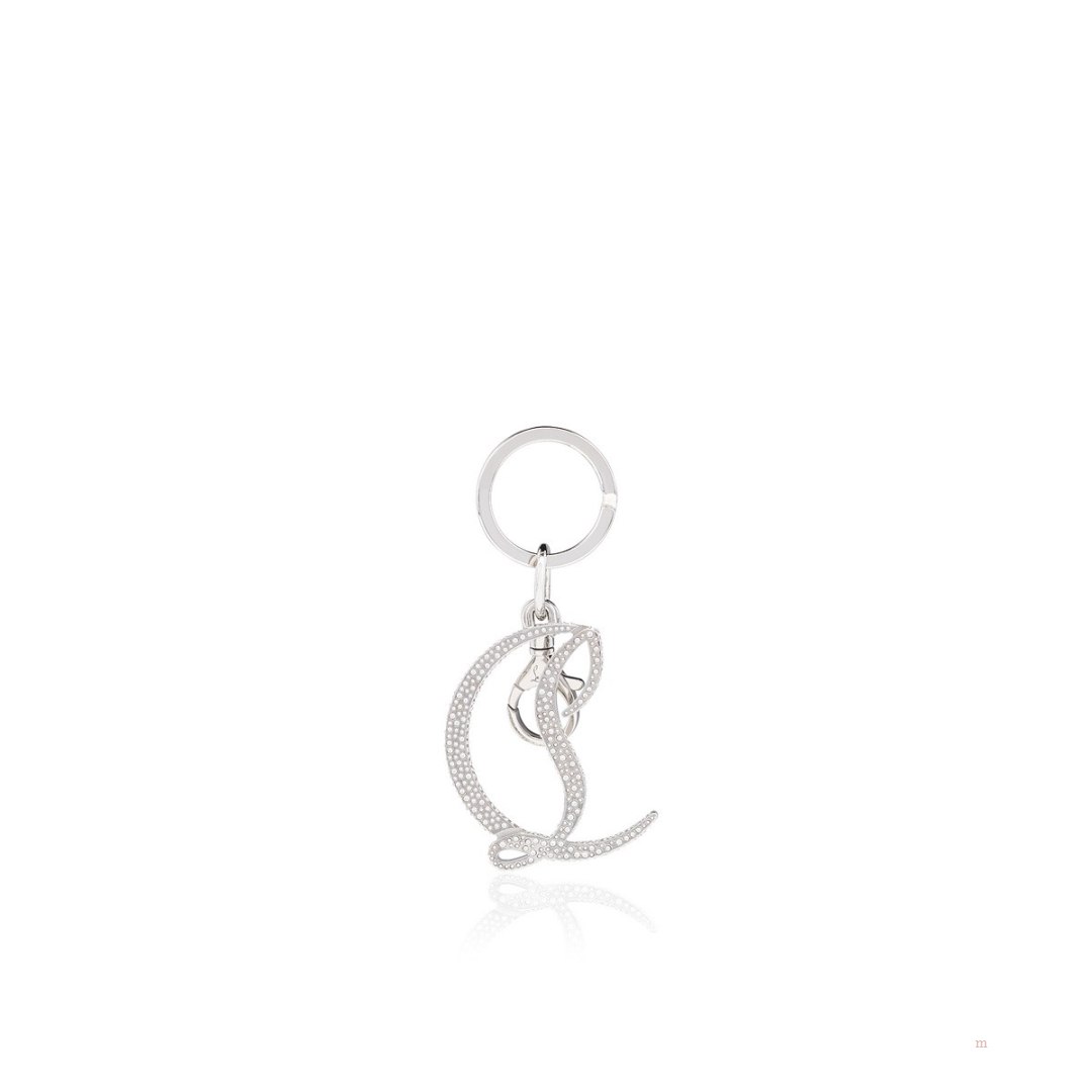 Christian Louboutin CL Logo keyring Women's Keyring Silver | FUKXLB253