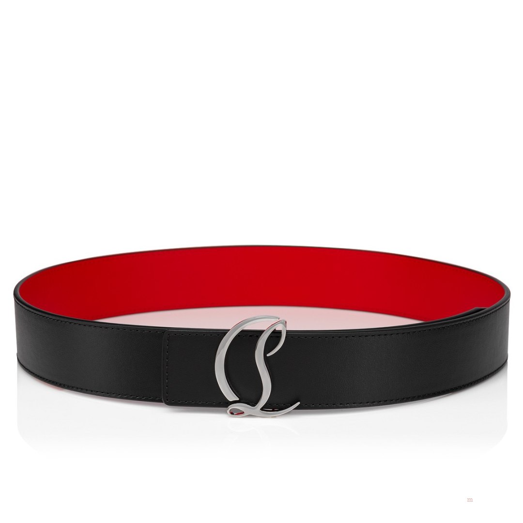 Christian Louboutin CL logo belt Men's Belt Black | MFRGUS816