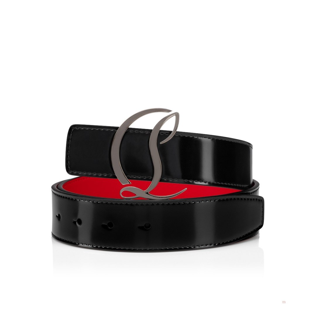 Christian Louboutin CL logo belt Women's Belt Black | ARUPYE476