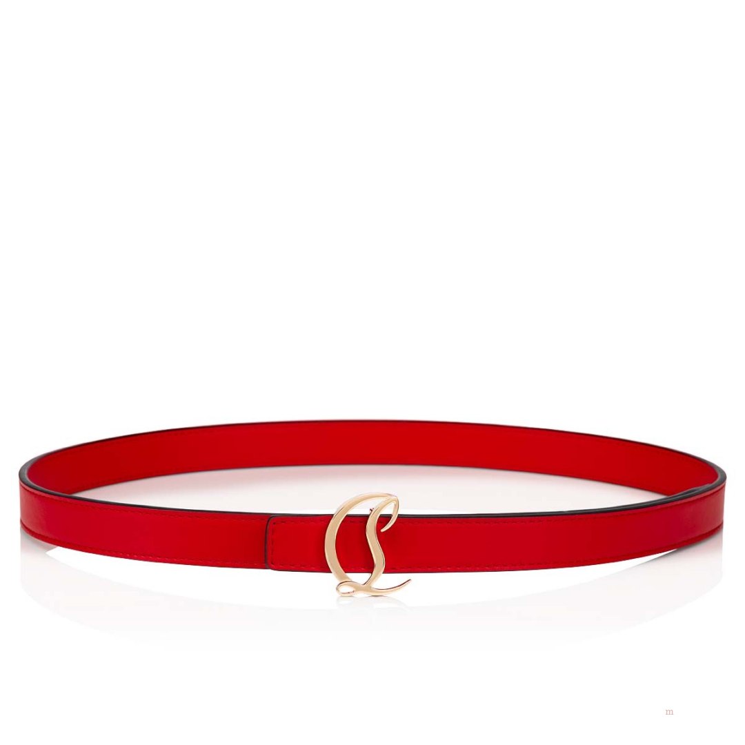 Christian Louboutin CL logo belt Women's Belt Red | AXRTCU607