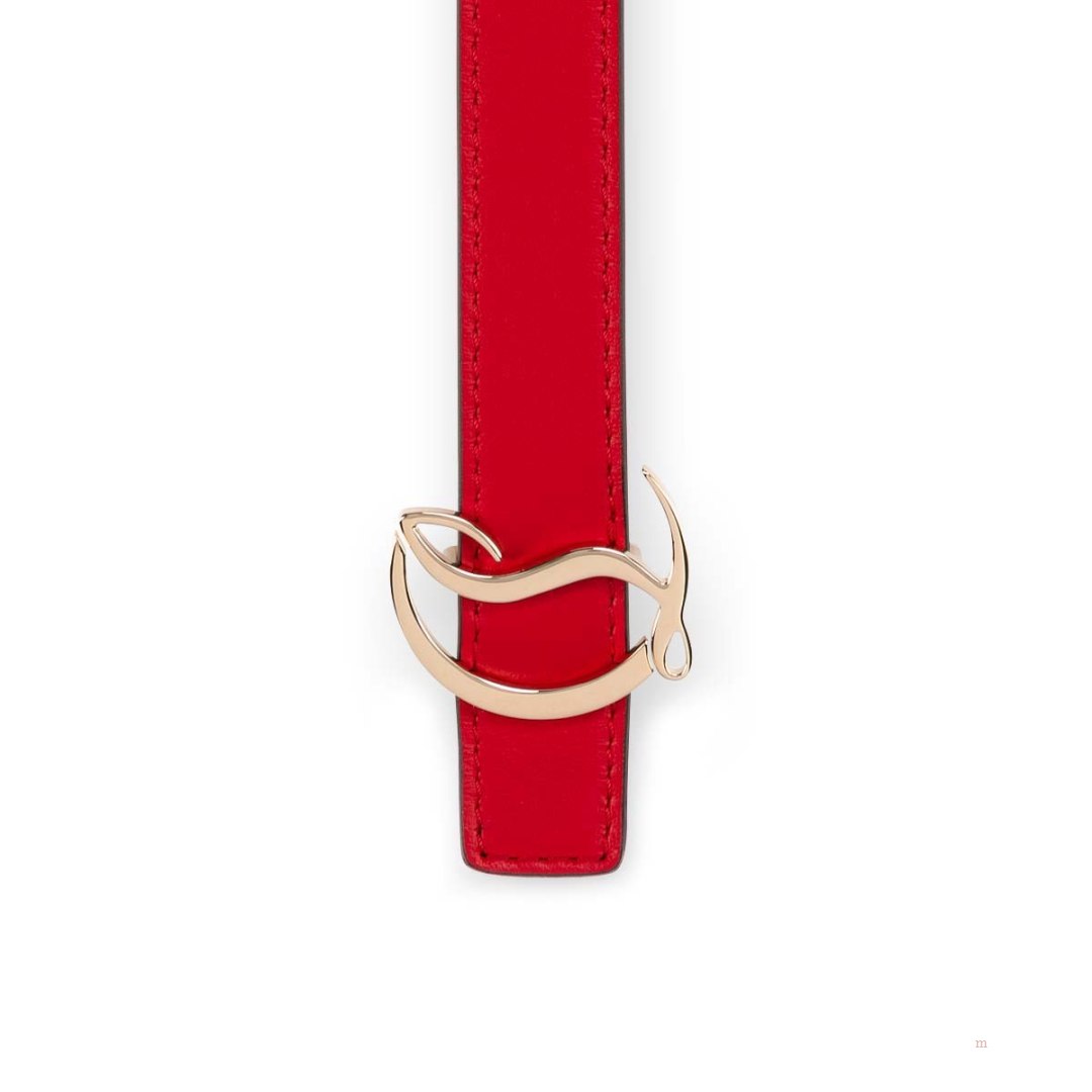 Christian Louboutin CL logo belt Women's Belt Red | AXRTCU607