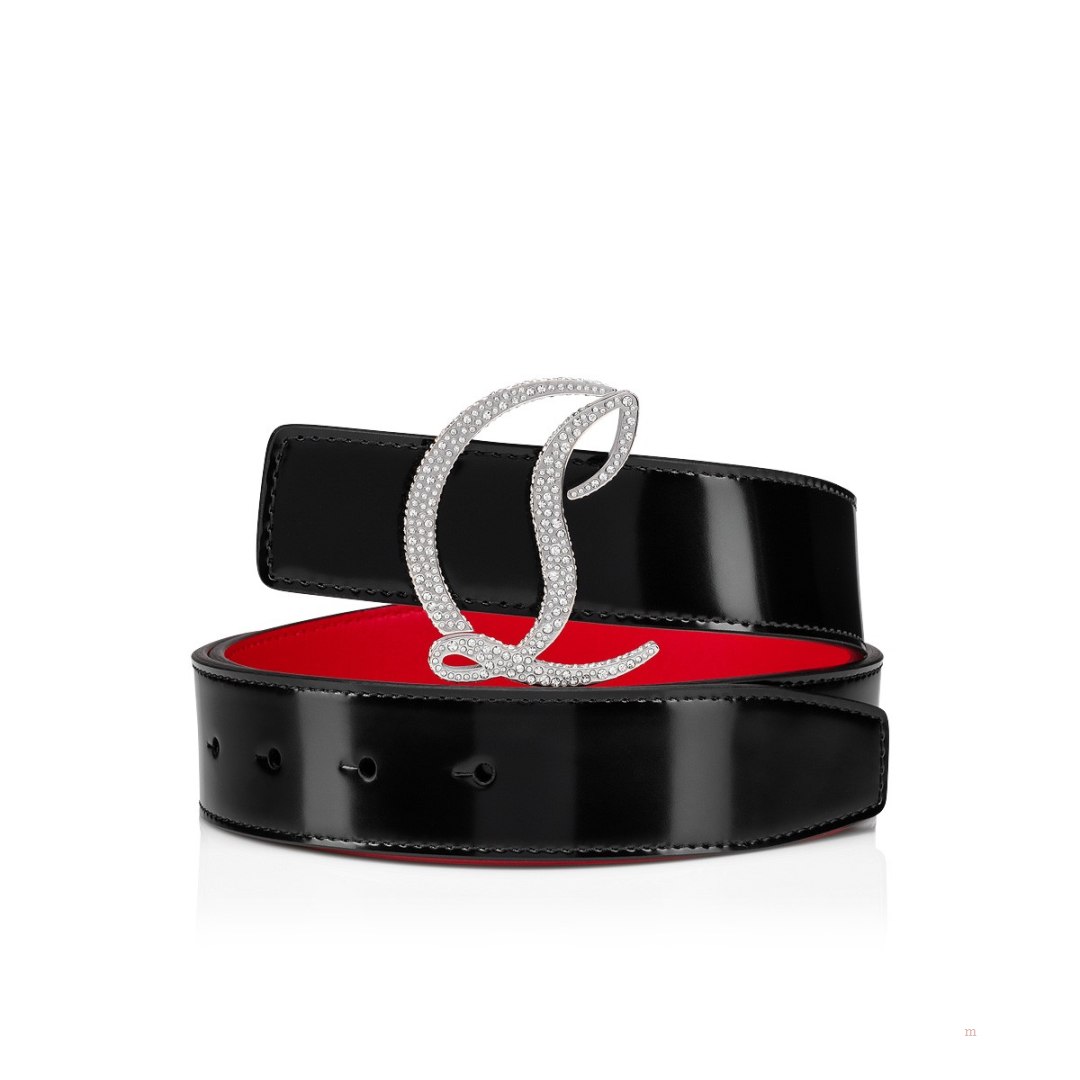 Christian Louboutin CL logo belt Women\'s Belt Black | DXIFLT748