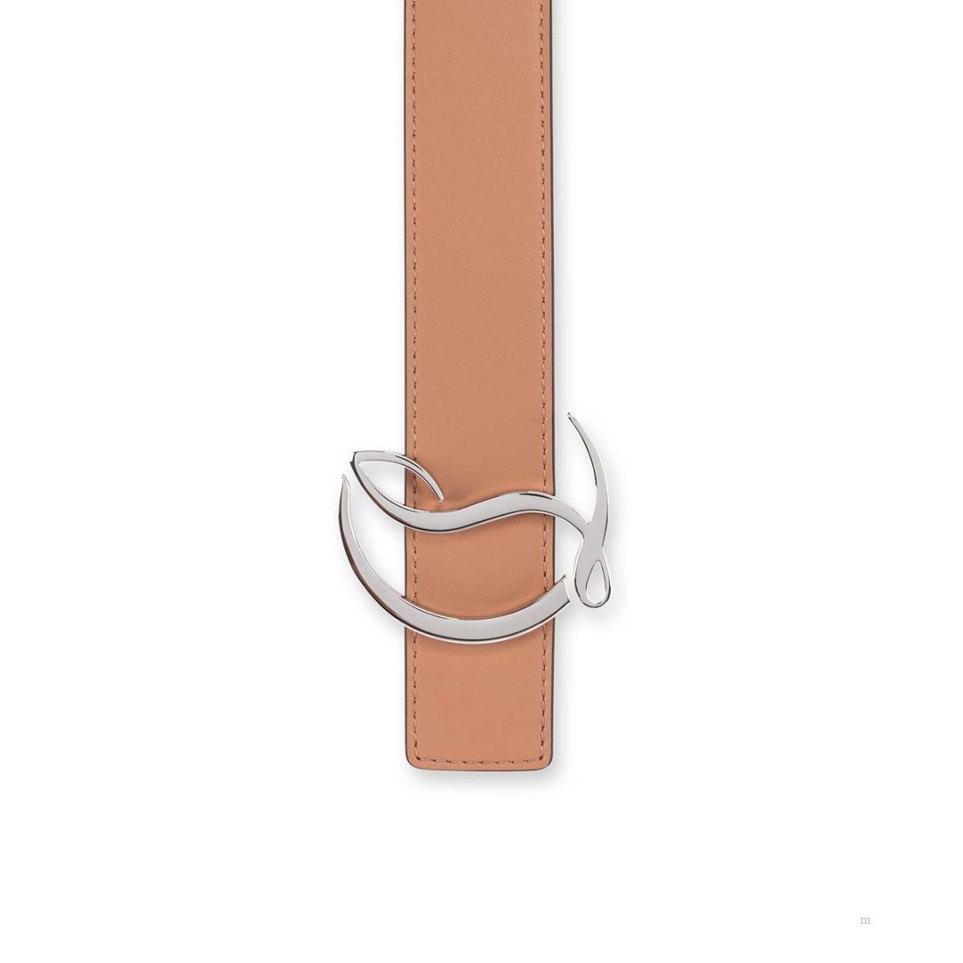 Christian Louboutin CL logo belt Women's Belt Beige | ITHGZL462