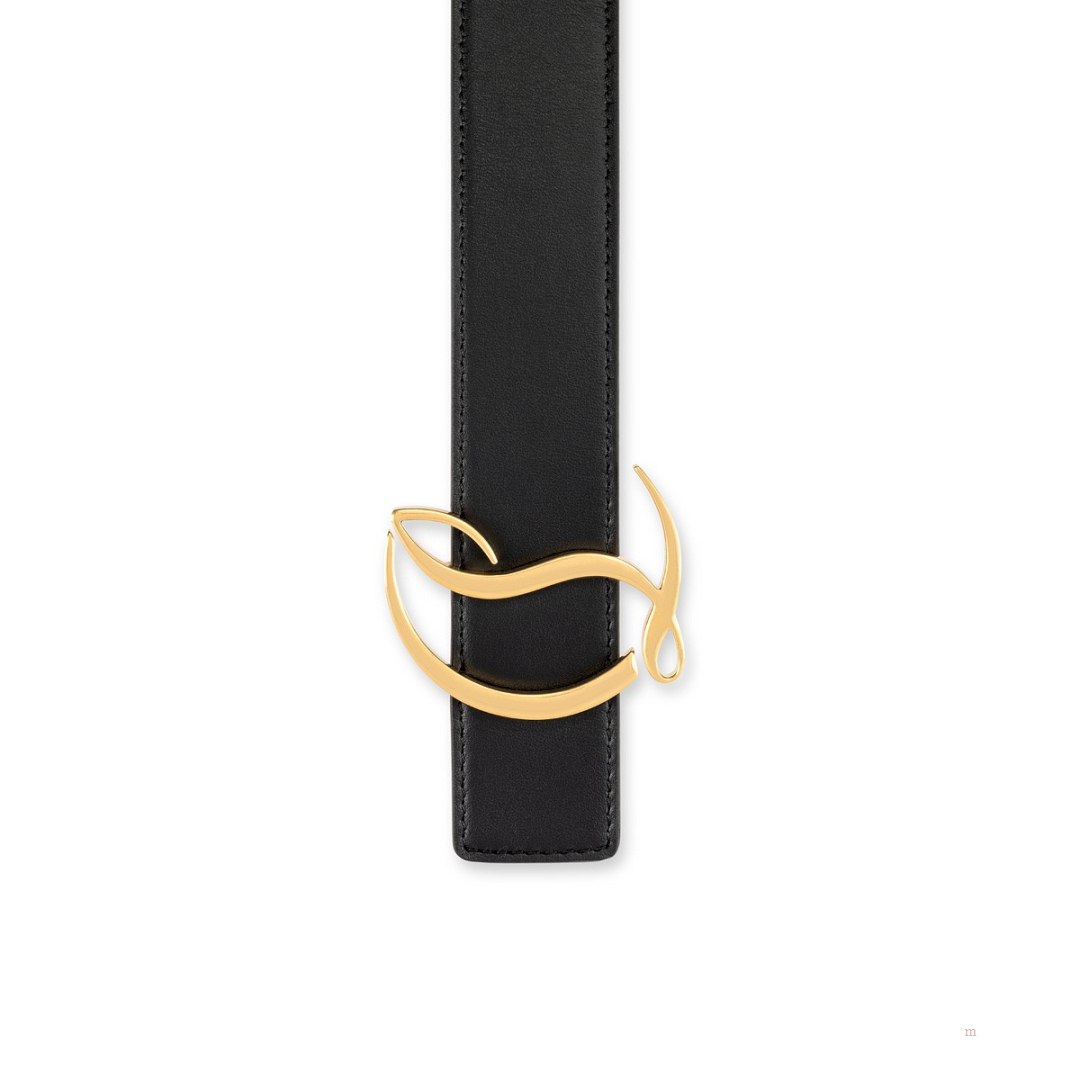 Christian Louboutin CL logo belt Women's Belt Black | MVWKHR510