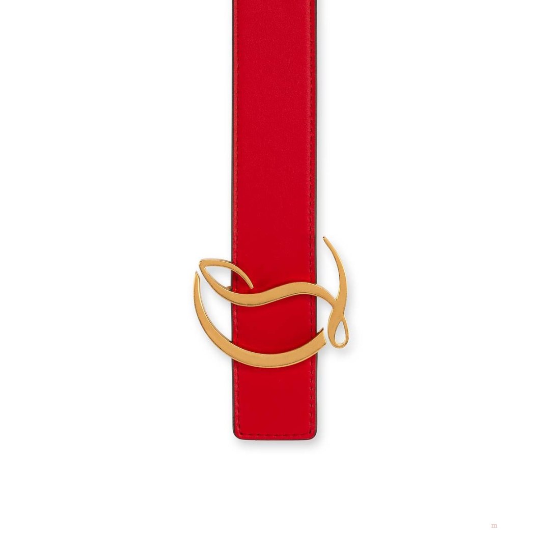 Christian Louboutin CL logo belt Women's Belt Red | OGSVLH274