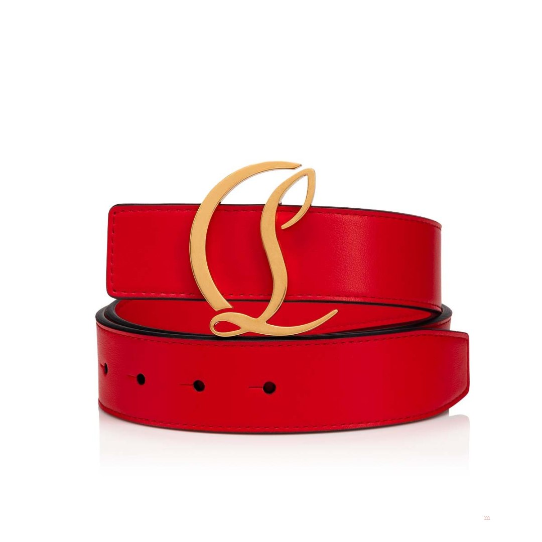 Christian Louboutin CL logo belt Women\'s Belt Red | OGSVLH274