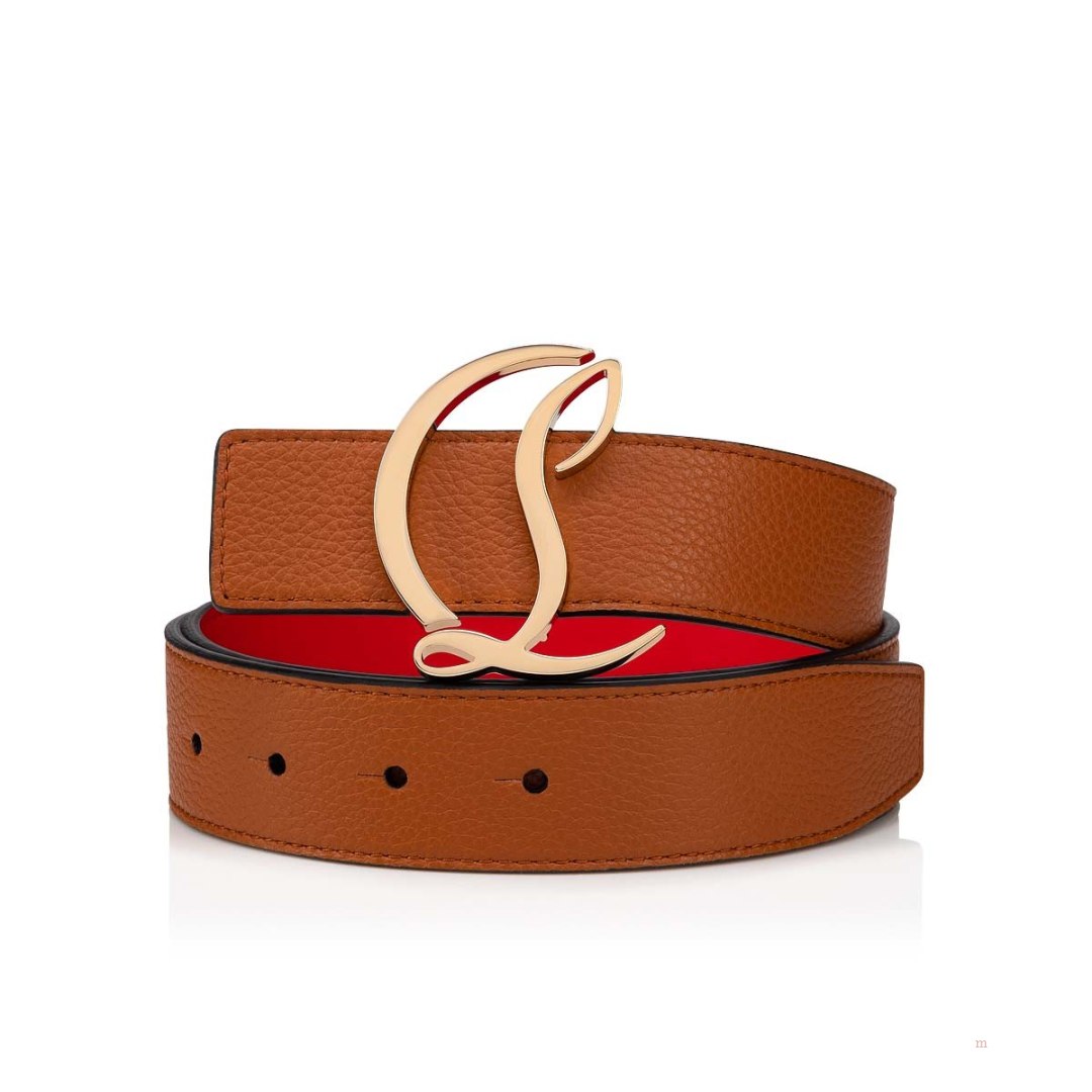 Christian Louboutin CL logo belt Women\'s Belt Brown | ORHQPI567