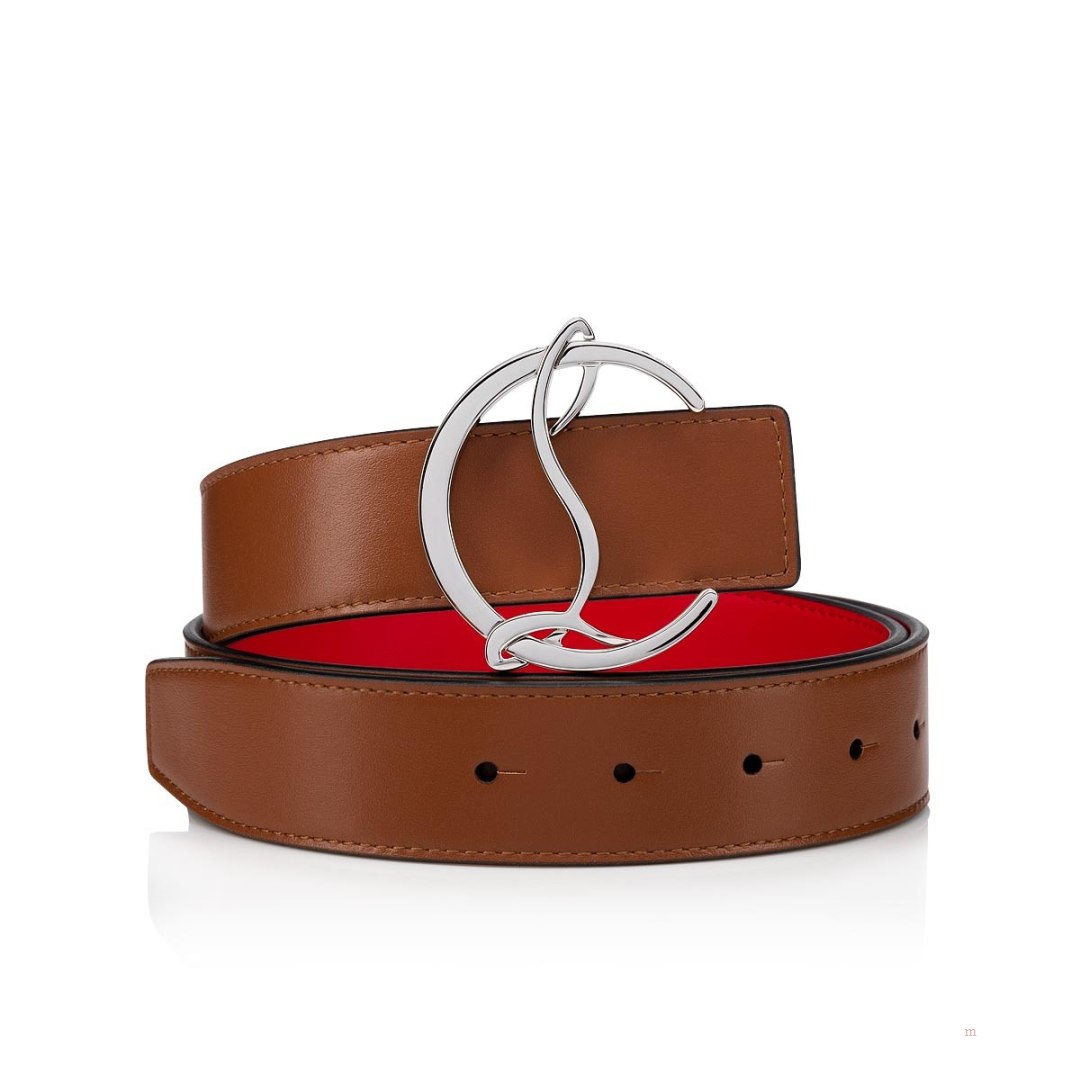 Christian Louboutin CL logo belt Women\'s Belt Beige | VFGYDB753