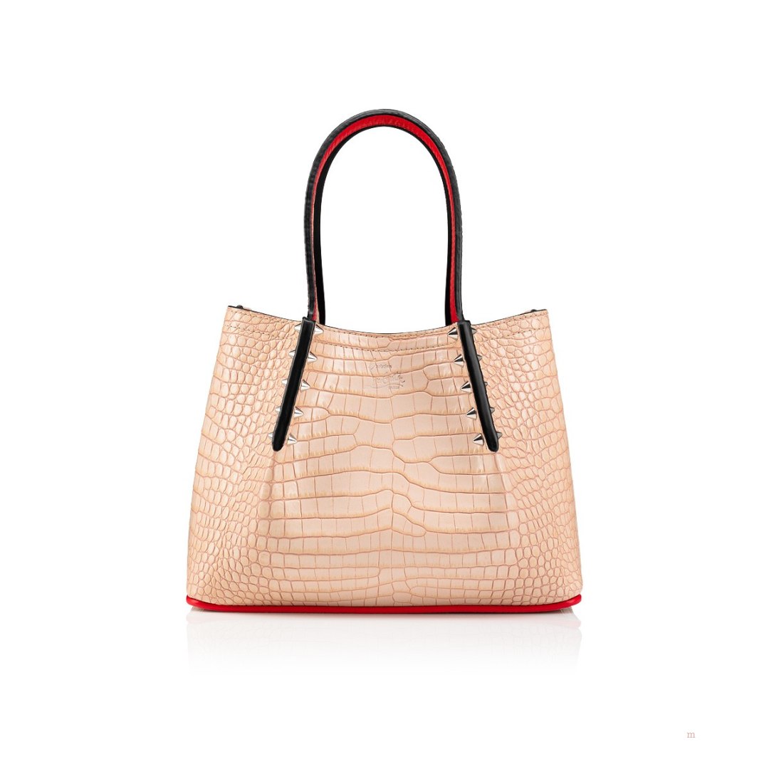 Christian Louboutin Cabarock mini Women's Tote Bag Beige | ALSGOZ614