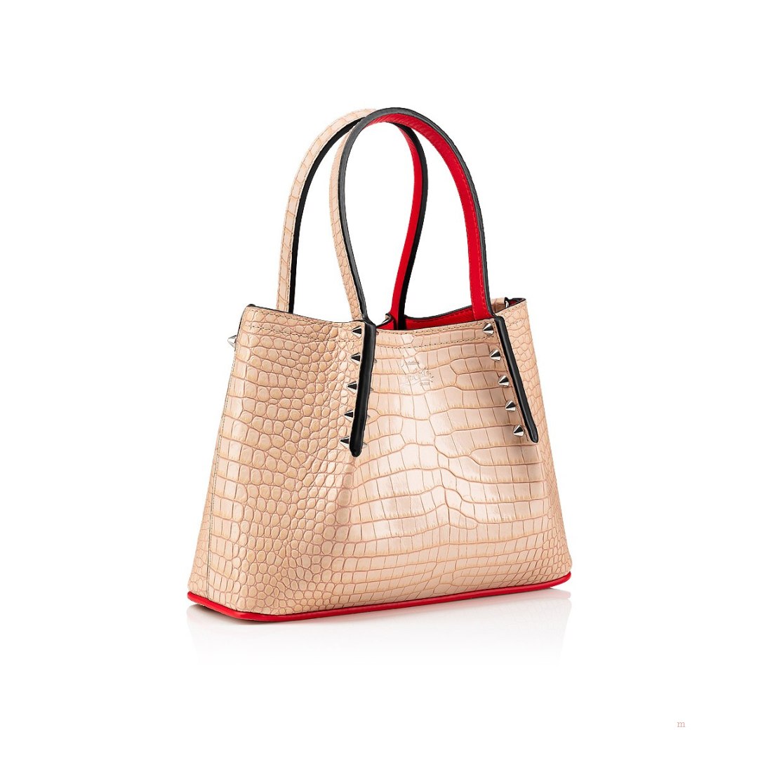 Christian Louboutin Cabarock mini Women's Tote Bag Beige | ALSGOZ614