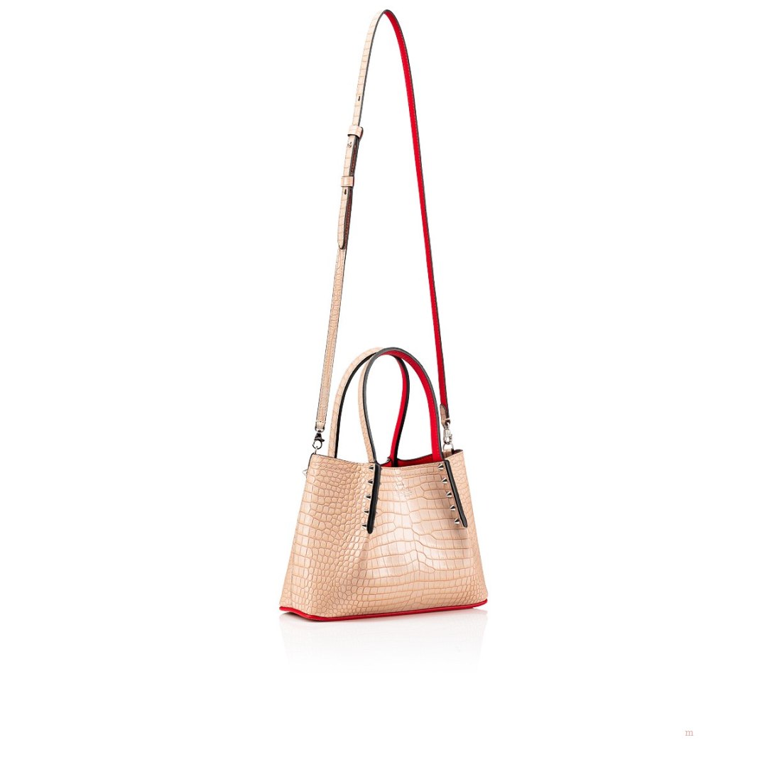 Christian Louboutin Cabarock mini Women's Tote Bag Beige | ALSGOZ614