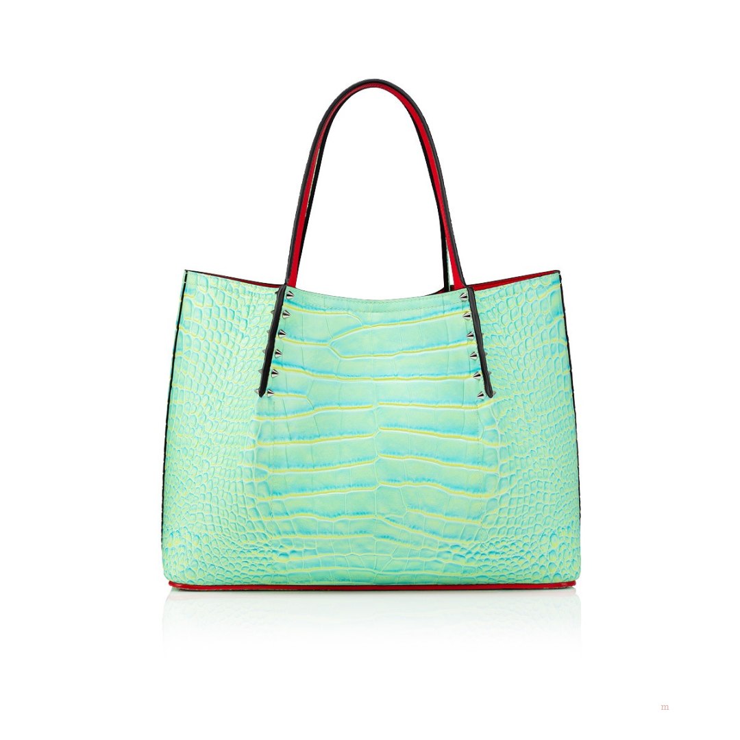 Christian Louboutin Cabarock small Women's Tote Bag Green | KEORWC587