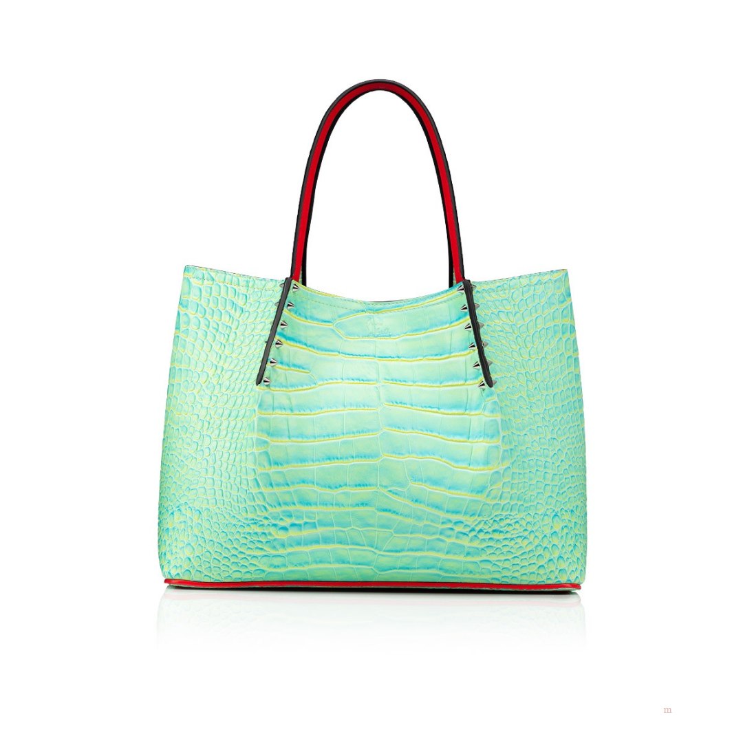 Christian Louboutin Cabarock small Women\'s Tote Bag Green | KEORWC587