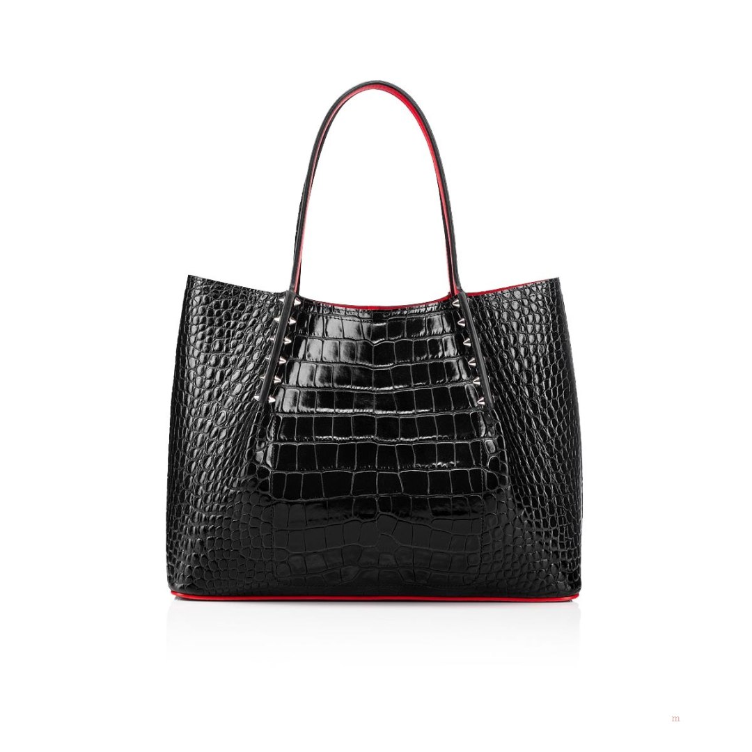 Christian Louboutin Cabarock small Women's Tote Bag Black | LVZOGM501