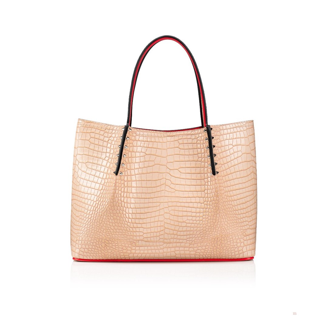 Christian Louboutin Cabarock small Women's Tote Bag Beige | ULPGRA604