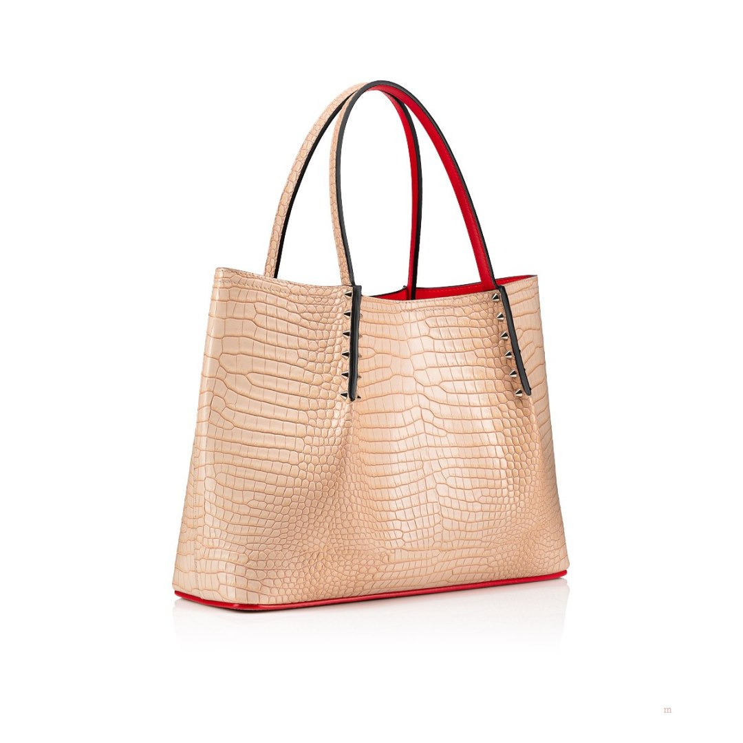 Christian Louboutin Cabarock small Women's Tote Bag Beige | ULPGRA604