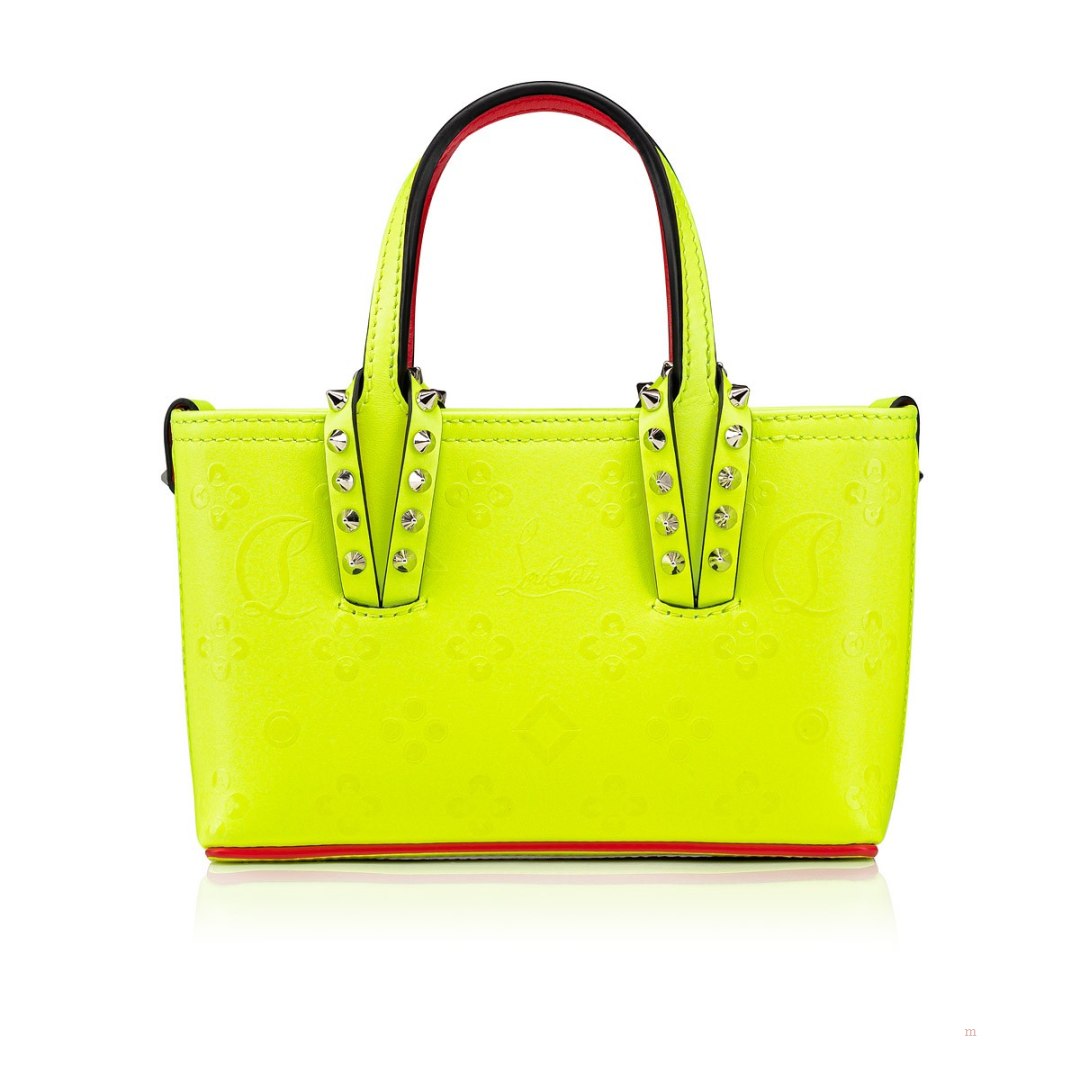 Christian Louboutin Cabata E/W nano Women's Tote Bag Yellow | BXLZSN260