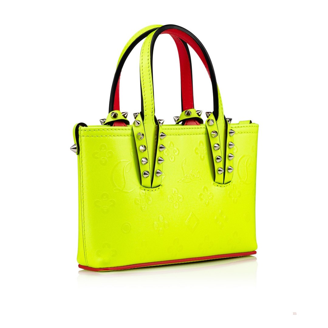 Christian Louboutin Cabata E/W nano Women's Tote Bag Yellow | BXLZSN260