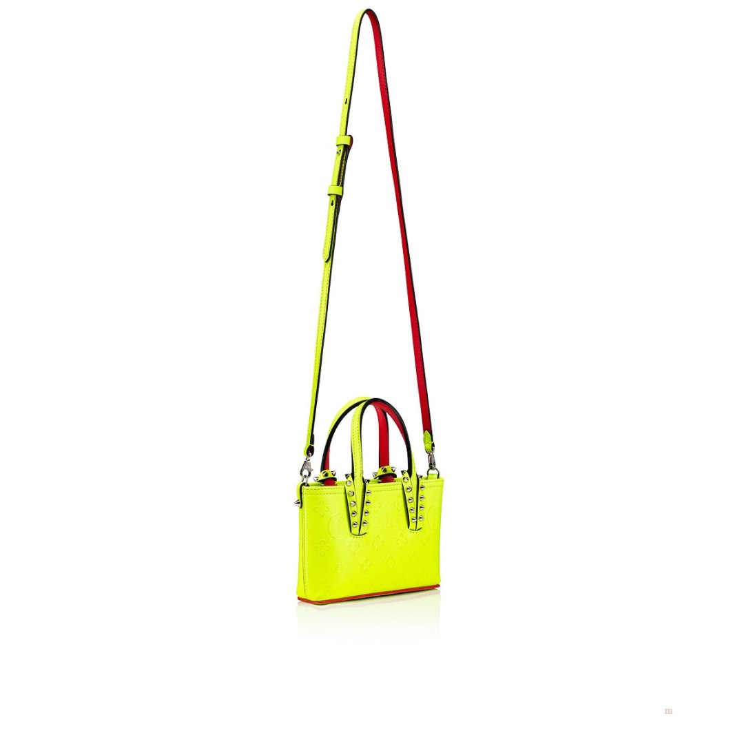 Christian Louboutin Cabata E/W nano Women's Tote Bag Yellow | BXLZSN260