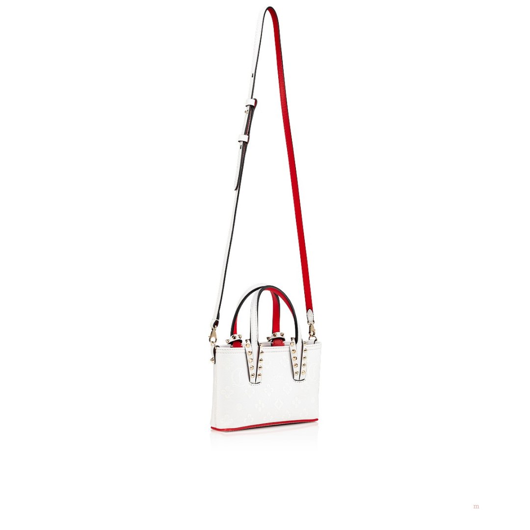 Christian Louboutin Cabata E/W nano Women's Tote Bag White | IBSOVA049