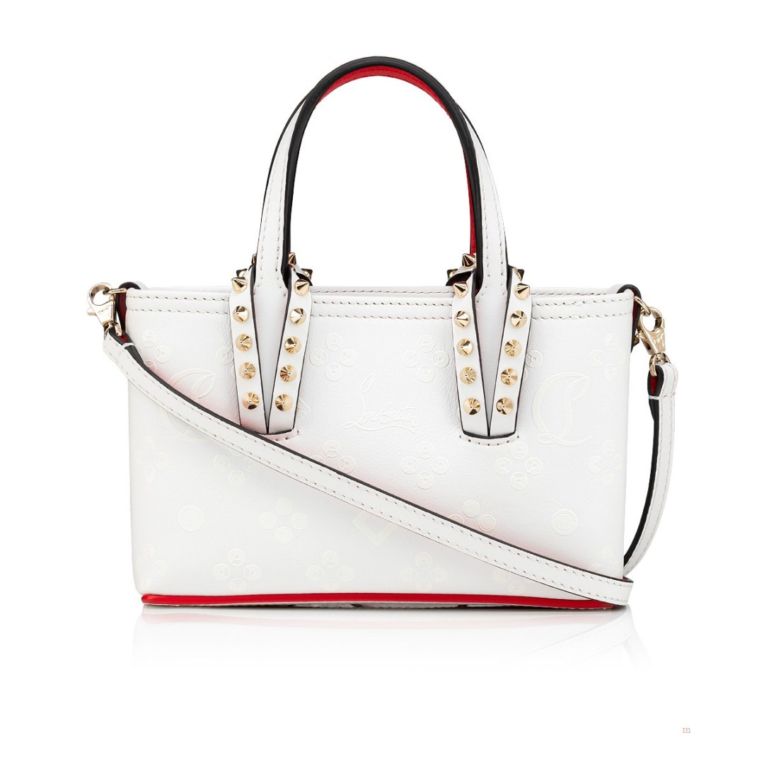 Christian Louboutin Cabata E/W nano Women's Tote Bag White | IBSOVA049