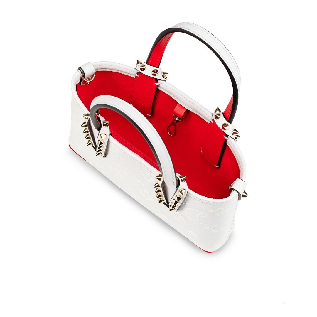 Christian Louboutin Cabata E/W nano Women's Tote Bag White | IBSOVA049