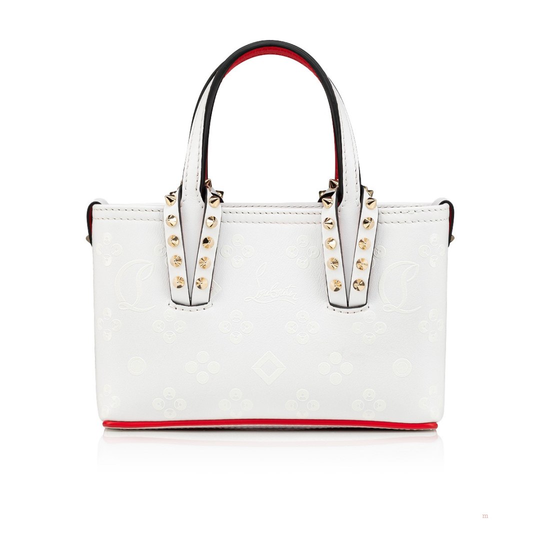 Christian Louboutin Cabata E/W nano Women\'s Tote Bag White | IBSOVA049