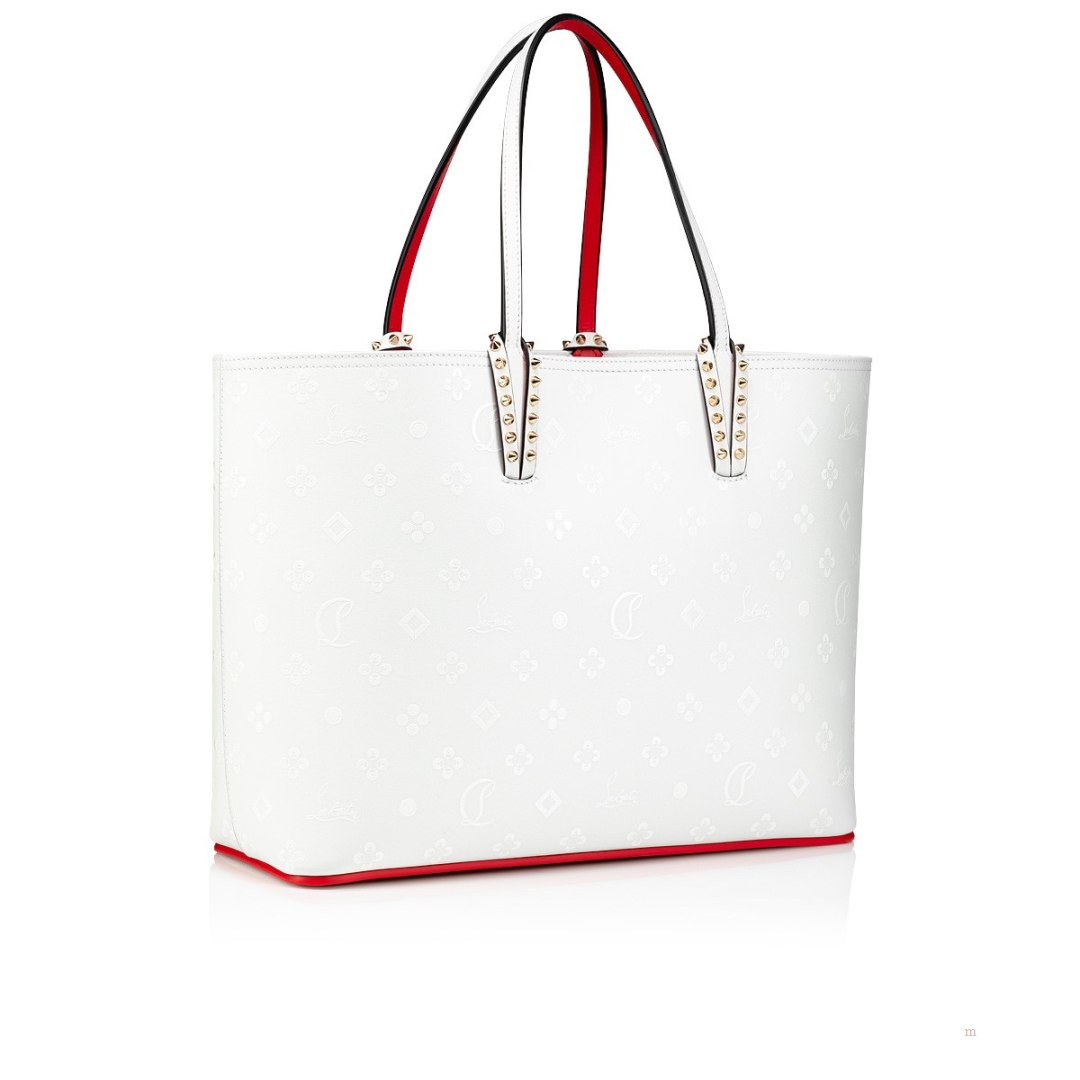 Christian Louboutin Cabata Women's Tote Bag White | LIFKNE793